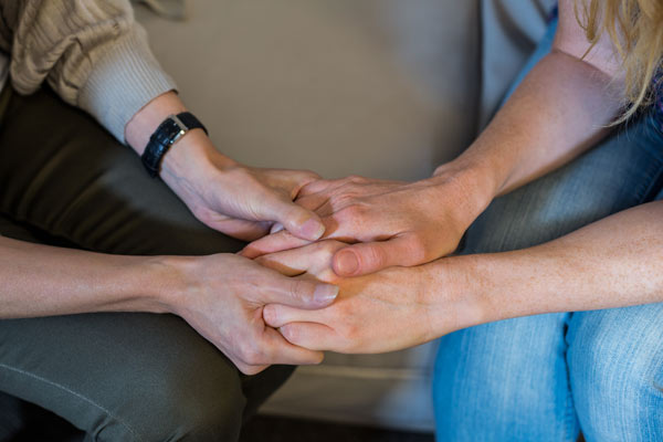 hand holding