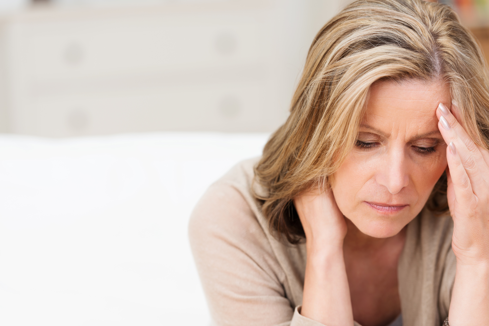 Woman suffering from stress individual counselling, walk-in counselling, cfssc, catholic family services